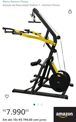 Estação de musculação recomendada - https://meuequipamento.com/